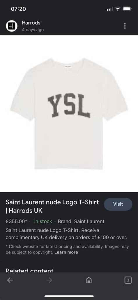 t shirt yves saint laurent dhgate|St Laurent YSL T.